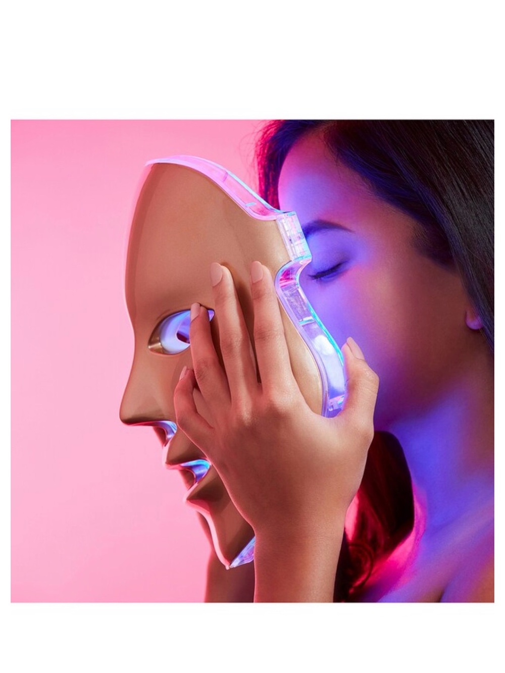 NEW MZ SKIN GOLDEN FACIAL LED LIGHT MASK IN BOX 5 LED LIGHT SETTINGS $675msrp